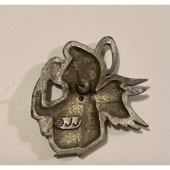 JJ Jonette Artifacts pewter Angel and Devil whispering in ear - Picture 4 of 5